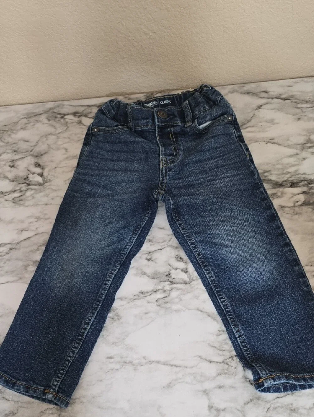 OshKosh B'gosh Dark Blue Straight Leg Kids Jeans